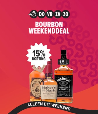 Weekenddeal bourbon 25% korting